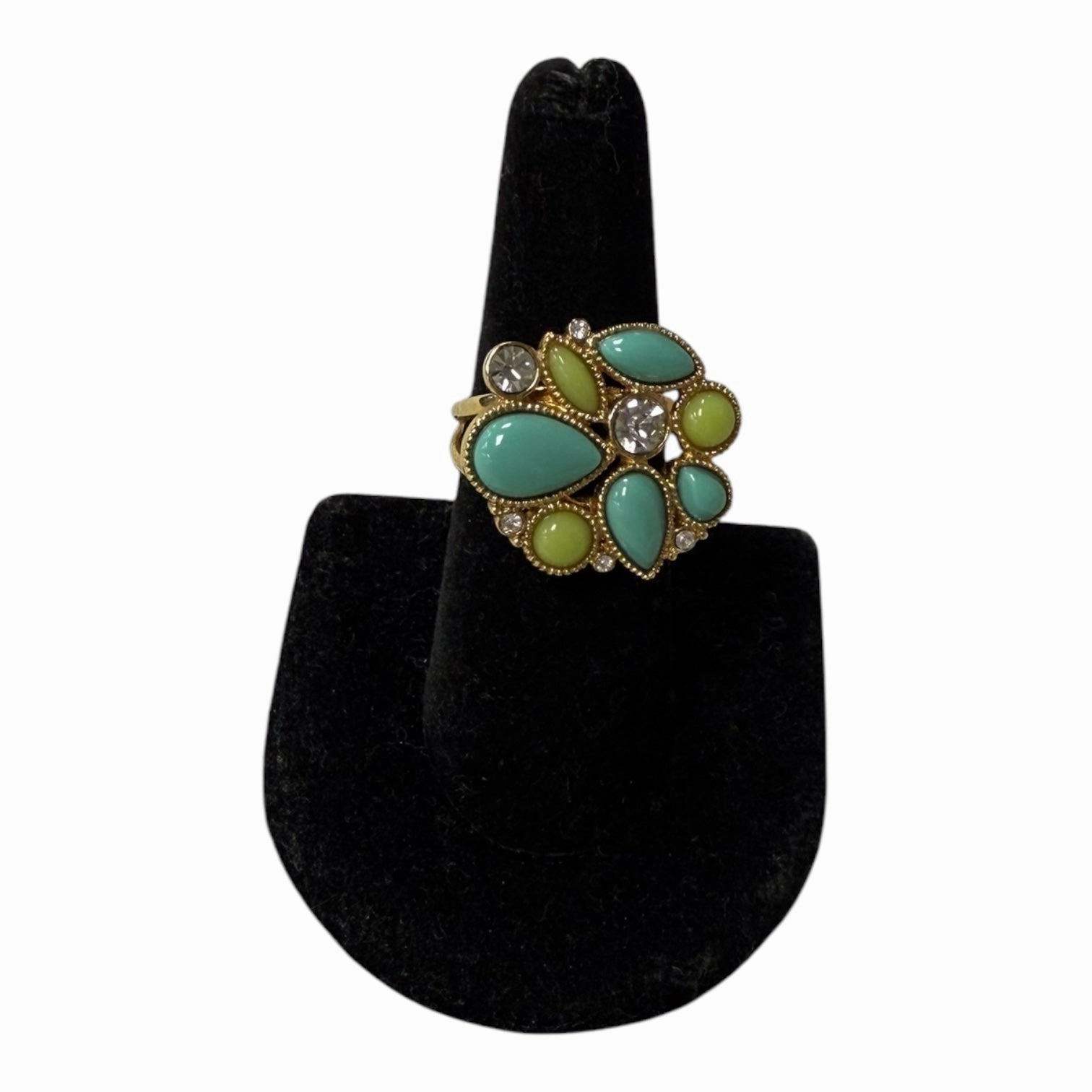 Ring Other By Banana Republic In Aqua, Size:7