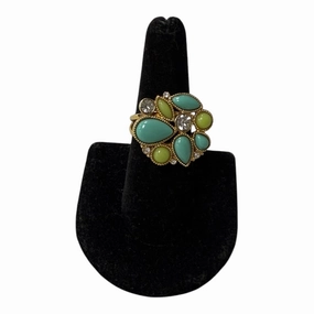 Ring Other By Banana Republic In Aqua, Size:7