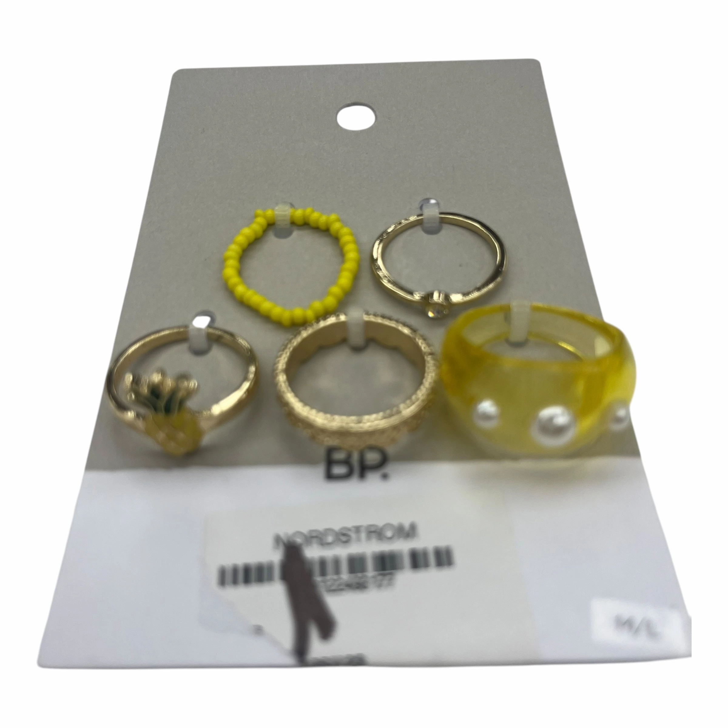 Ring Other By Clothes Mentor In Gold & Yellow, Size:05 Piece Set