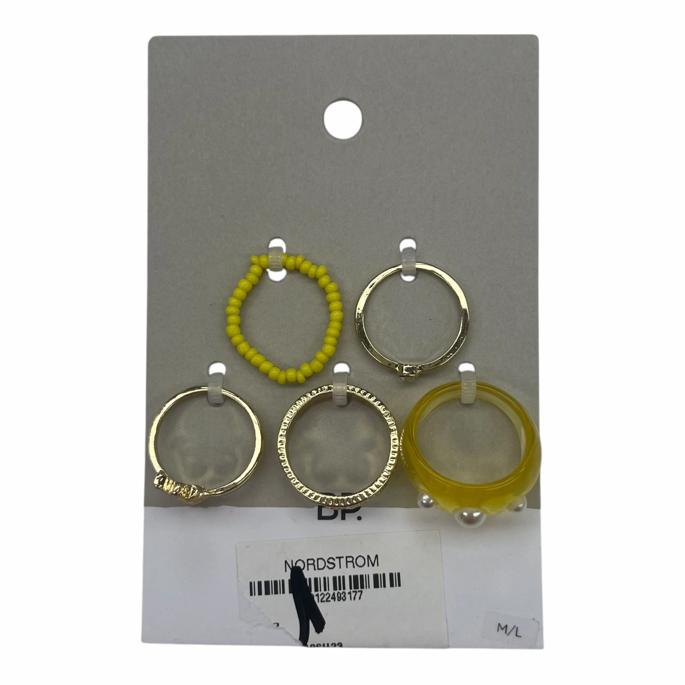 Ring Other By Clothes Mentor In Gold & Yellow, Size:05 Piece Set