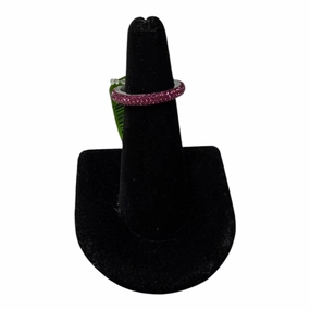 Ring Other By Cme In Pink & Silver, Size:7