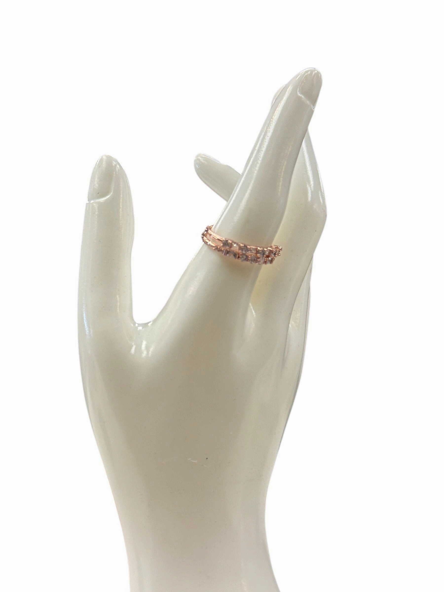 Ring Stackable By Cmc, Size: 02 Piece Set