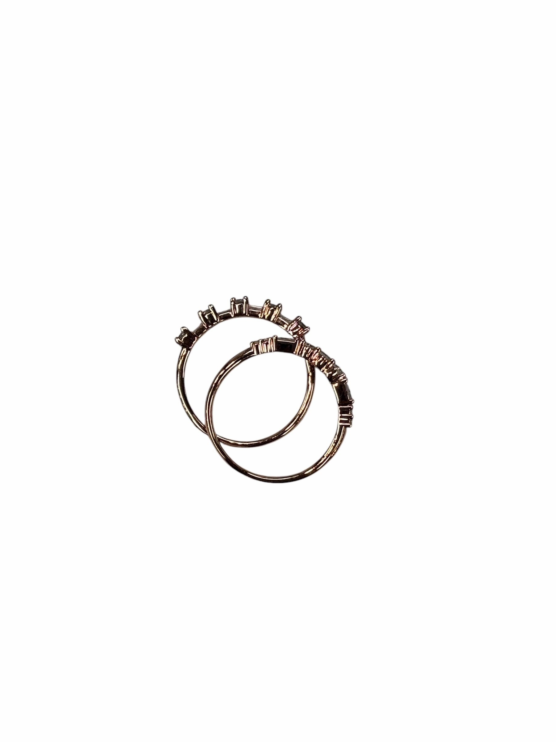 Ring Stackable By Cmc, Size: 02 Piece Set