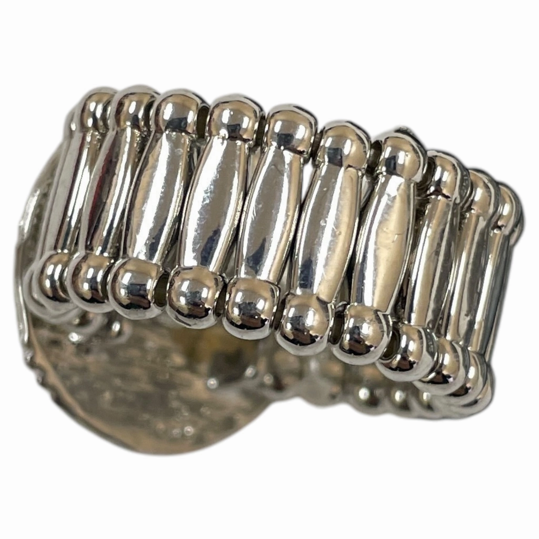 Ring Statement By Cme In Green & Silver