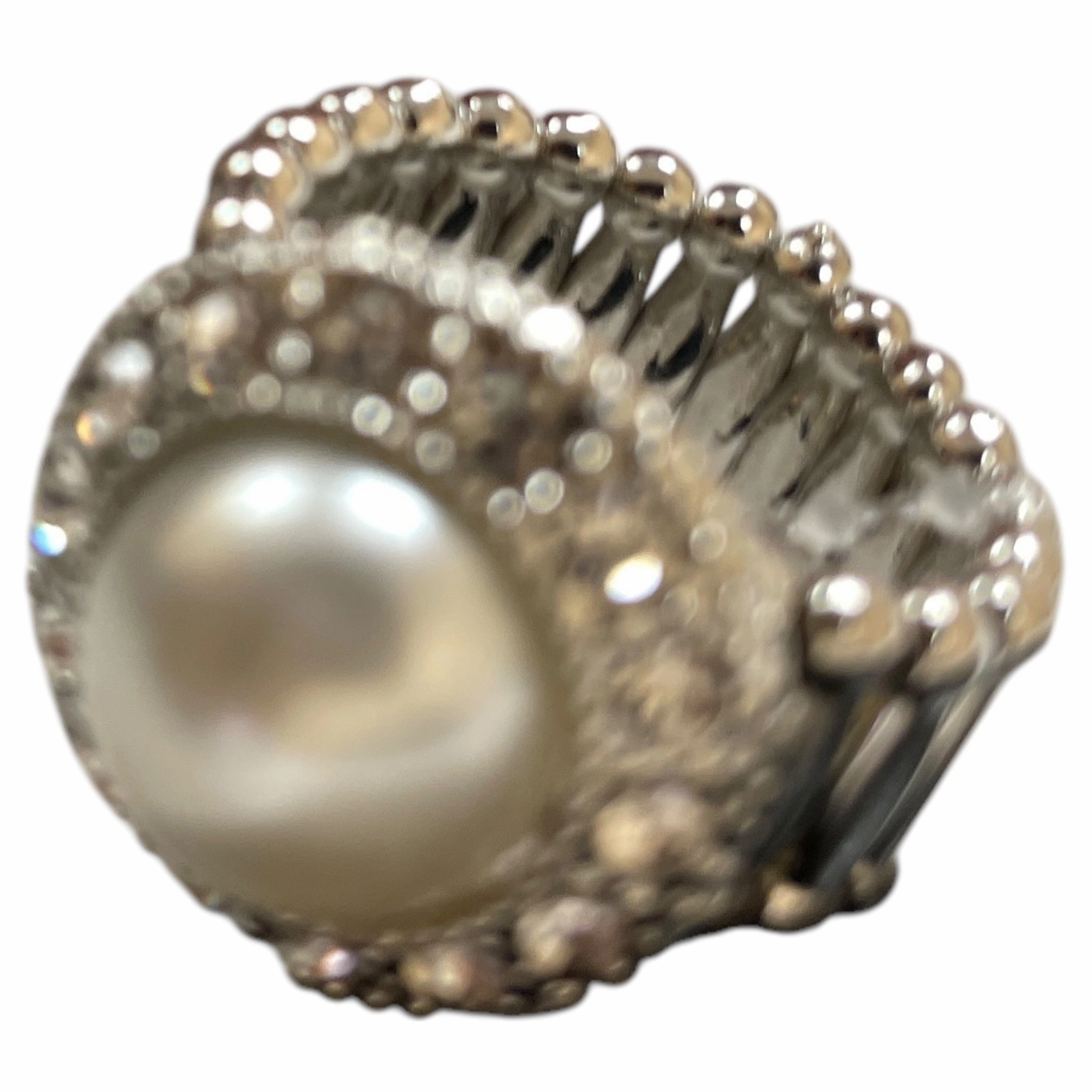 Ring Statement By Cme In Green & Silver