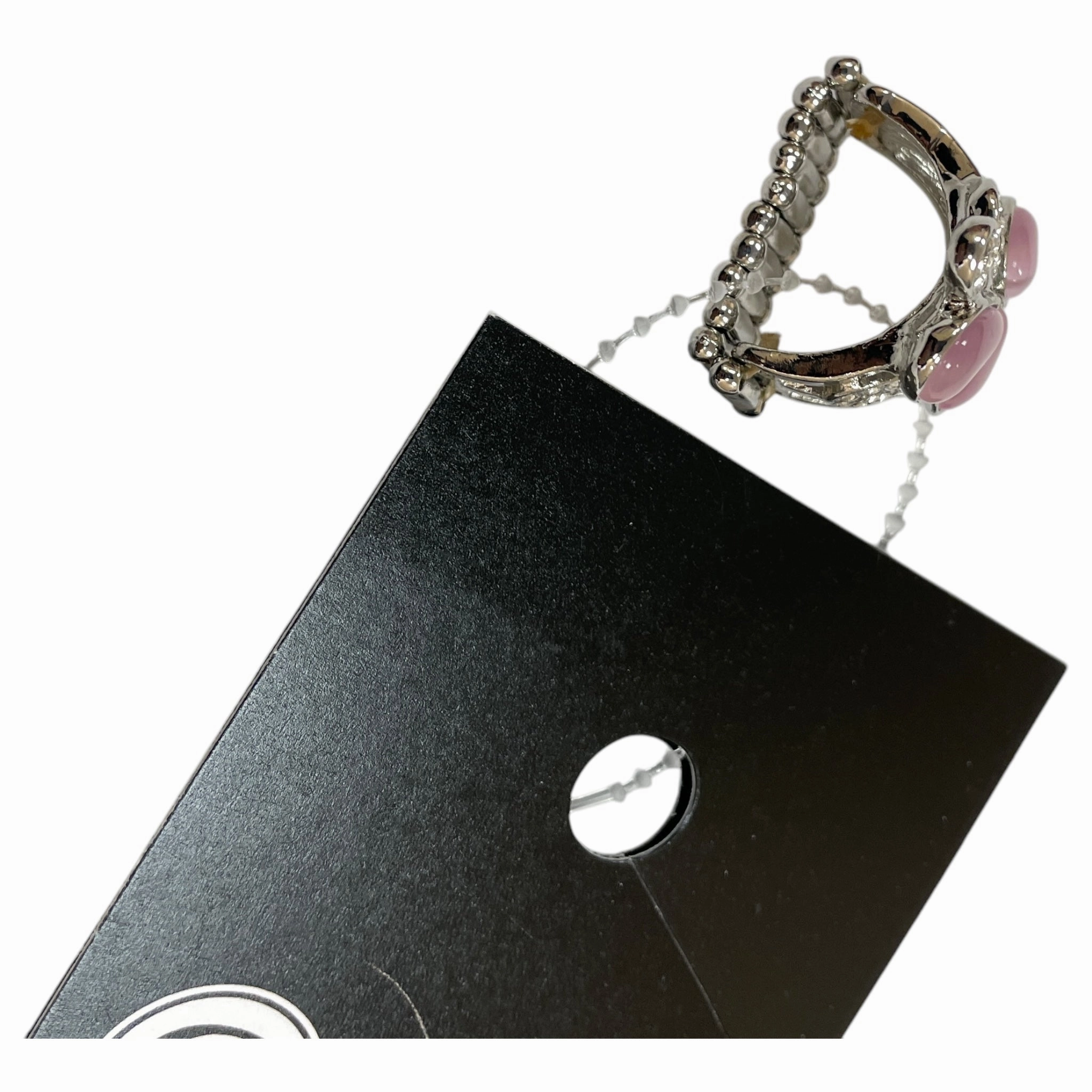 Ring Statement By Cme In Pink & Silver