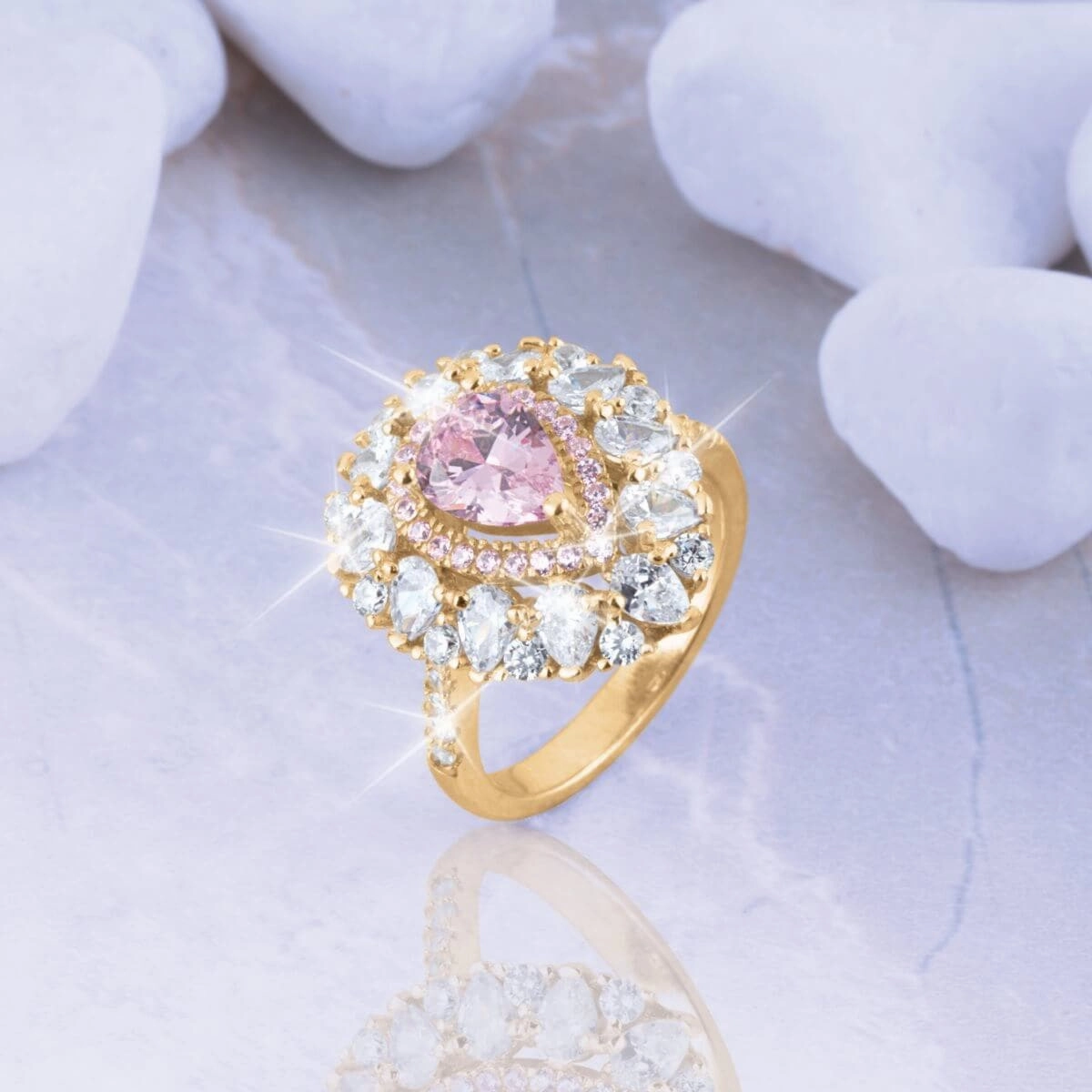 Romantica Pear Ring