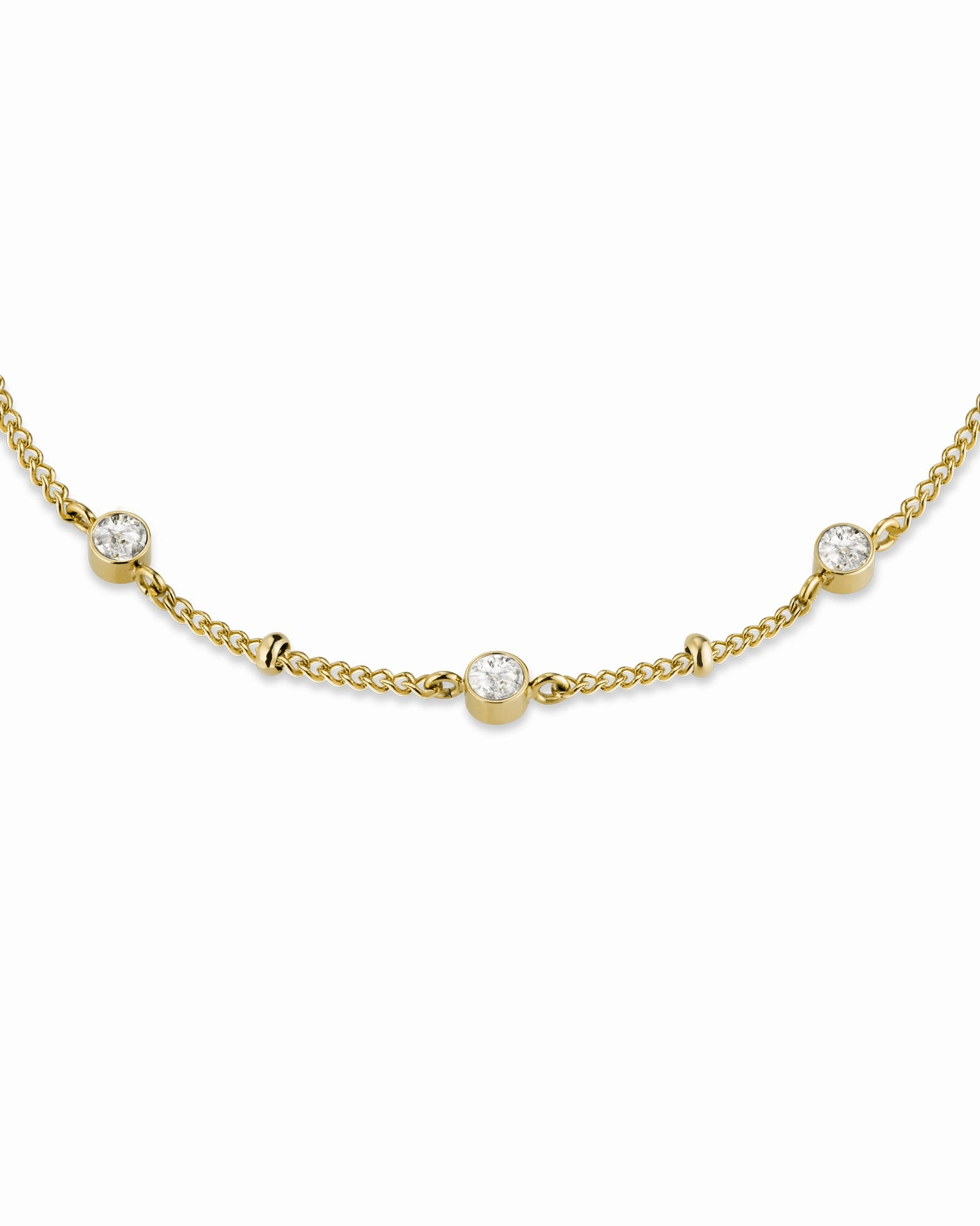 Rosefield TOC Triple Crystal Dot Gold Bracelet JTBTG-J430