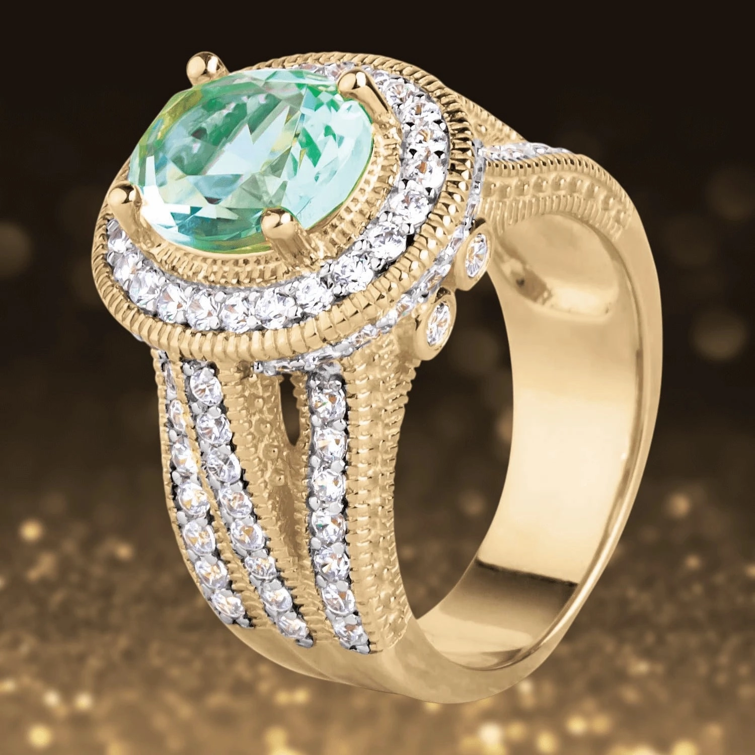 Seafoam Green Ring