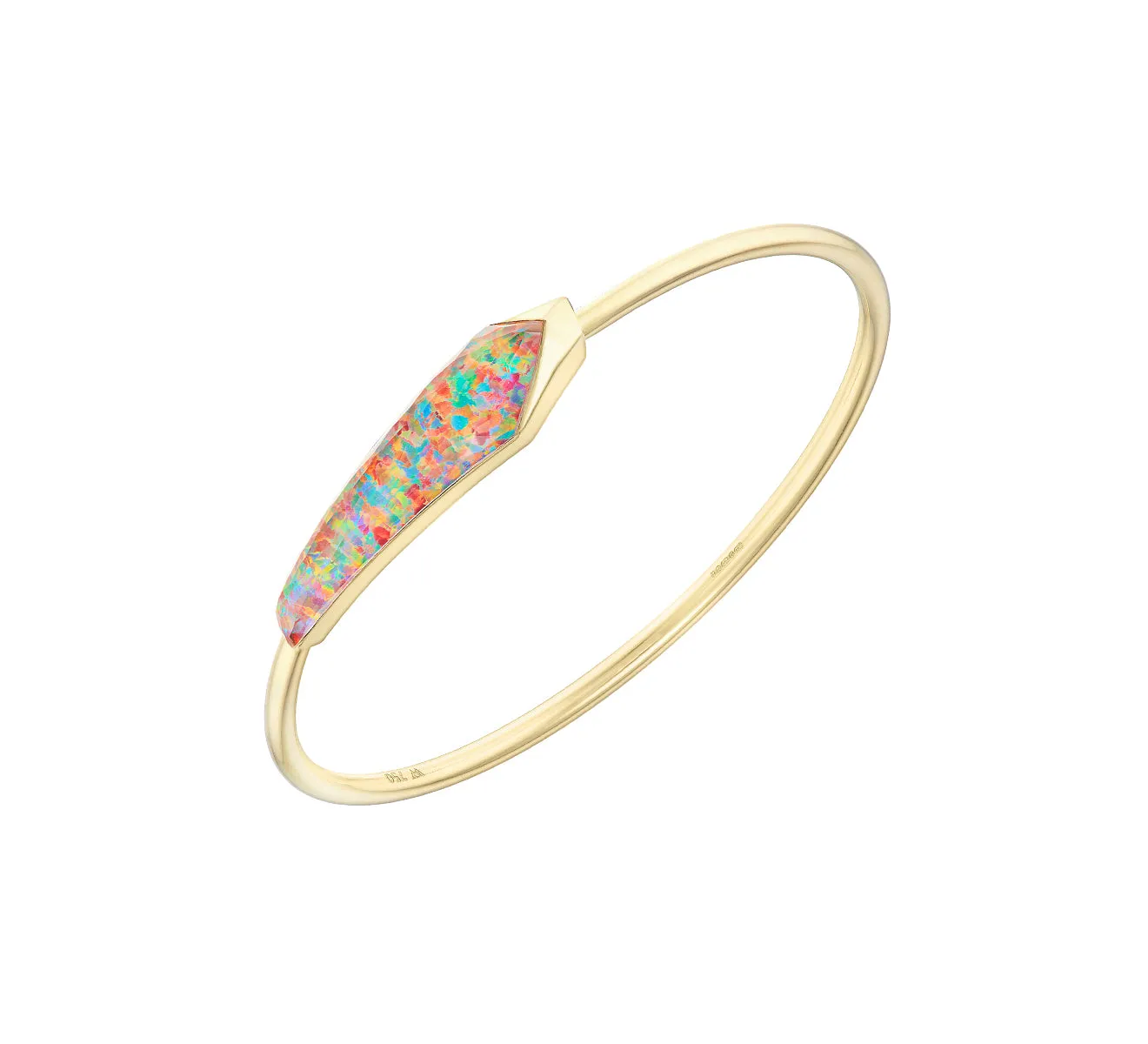 Shard Flexi Bangle in Fire Opalescent