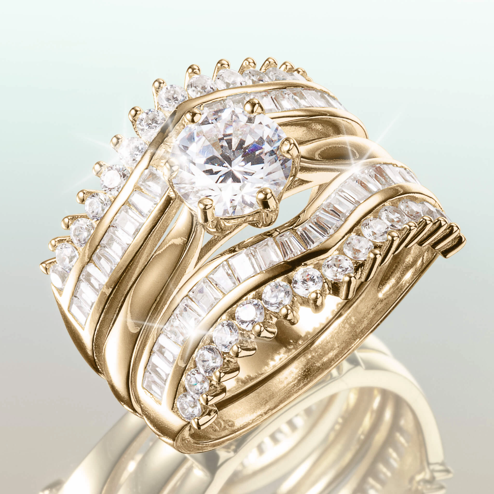 Shimmering Unity Ladies Ring