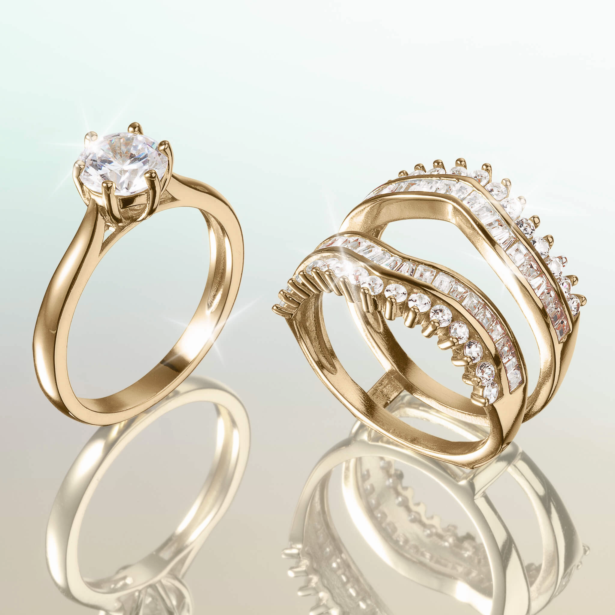 Shimmering Unity Ladies Ring