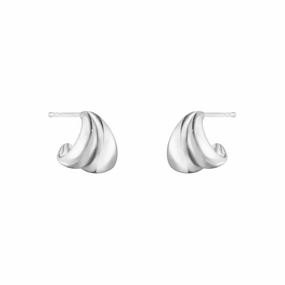 Silver Curve Earrings