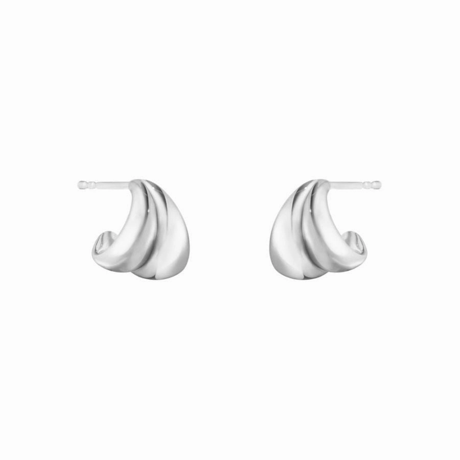 Silver Curve Earrings