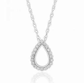 Silver Luminesce Laboratory Grown Diamond Pendant