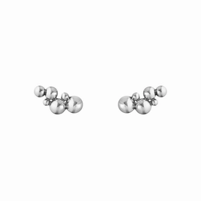Silver Moonlight Grapes Earcuffs