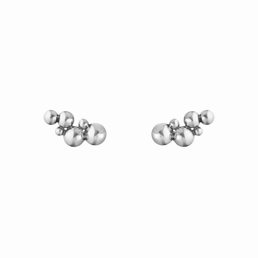Silver Moonlight Grapes Earcuffs