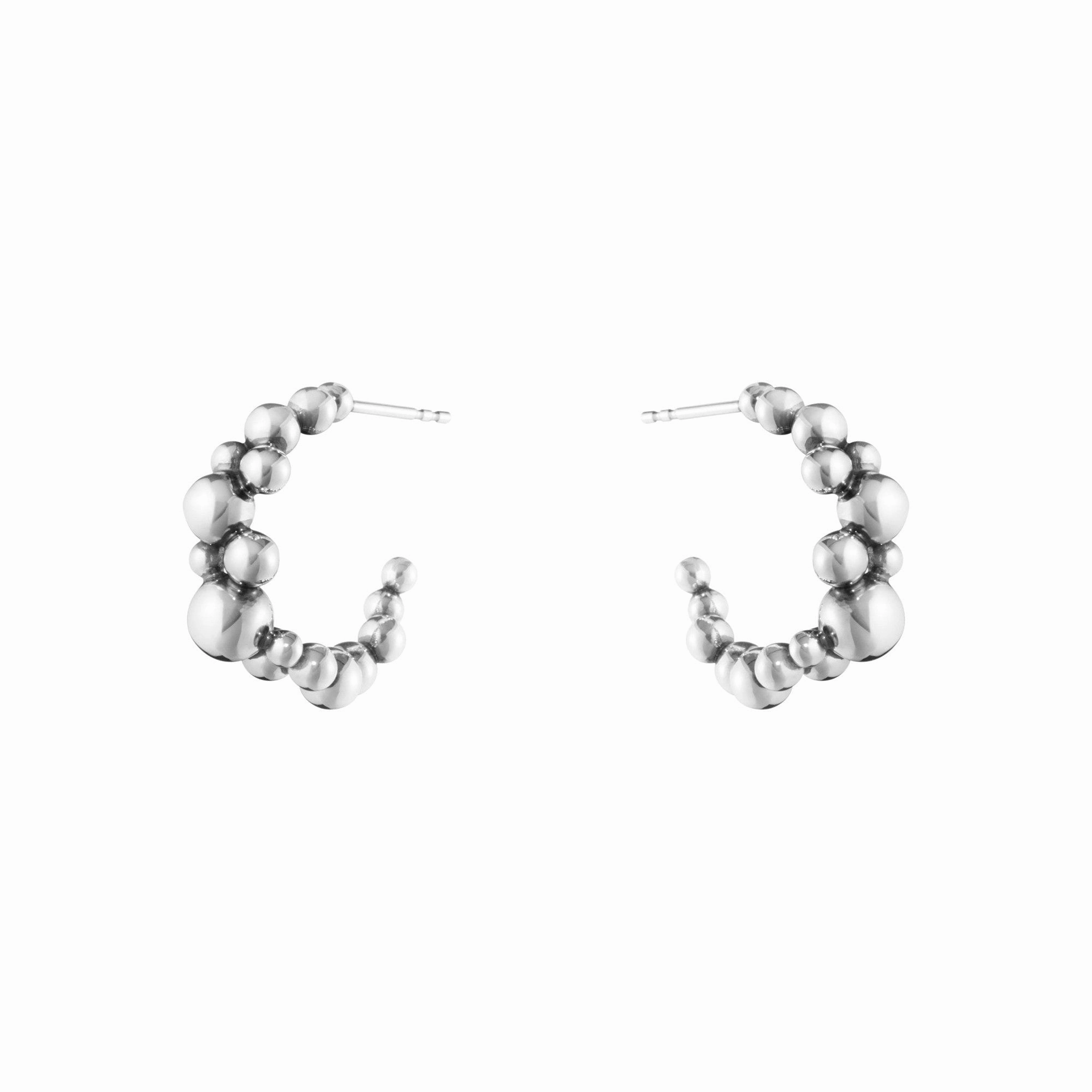 Silver Moonlight Grapes Earhoops