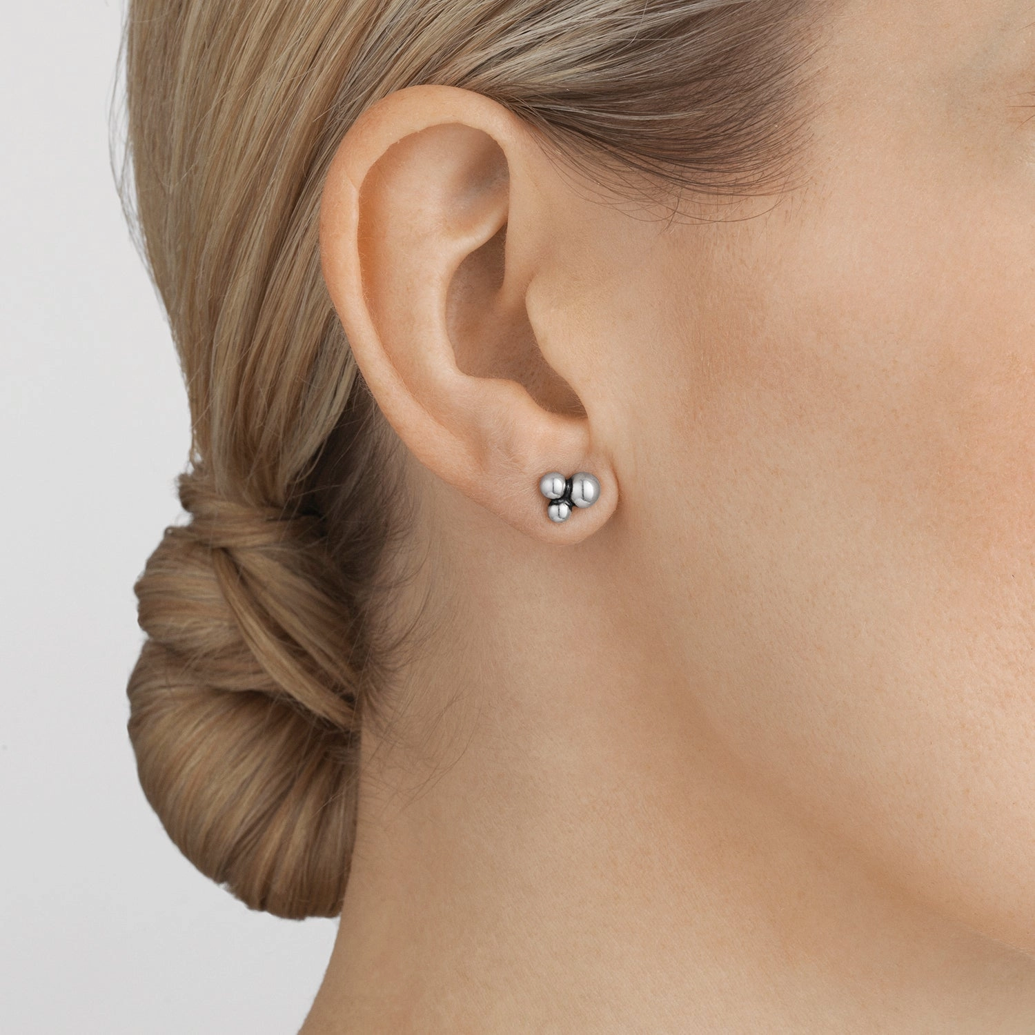 Silver Moonlight Grapes Earrings
