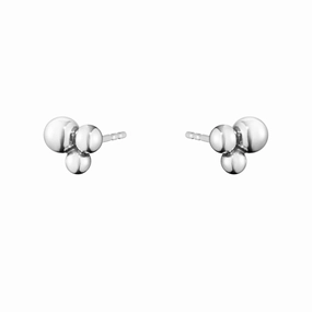 Silver Moonlight Grapes Earrings