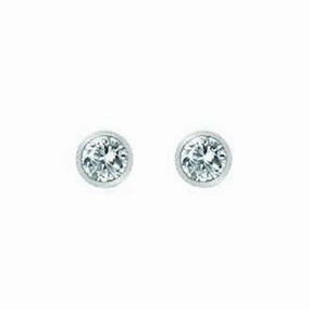Silver Tender White Topaz Earrings
