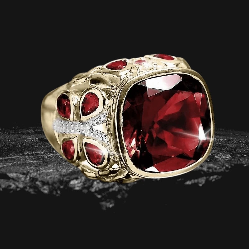 Springtime Garnet Ring