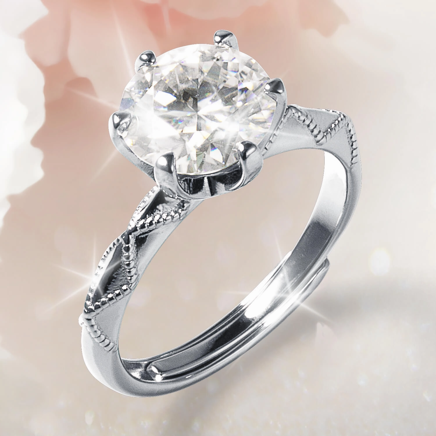Stella Moissanite Ladies Ring