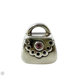 Sterling Silver & Pink CZ Purse Bracelet Charm By Pandora