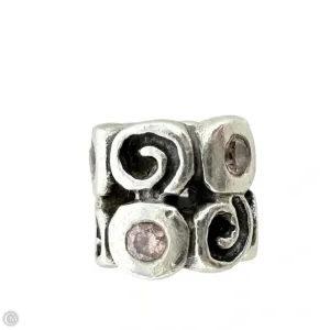 Sterling Silver & Pink Fantasy Swirls Bracelet Charm By Pandora