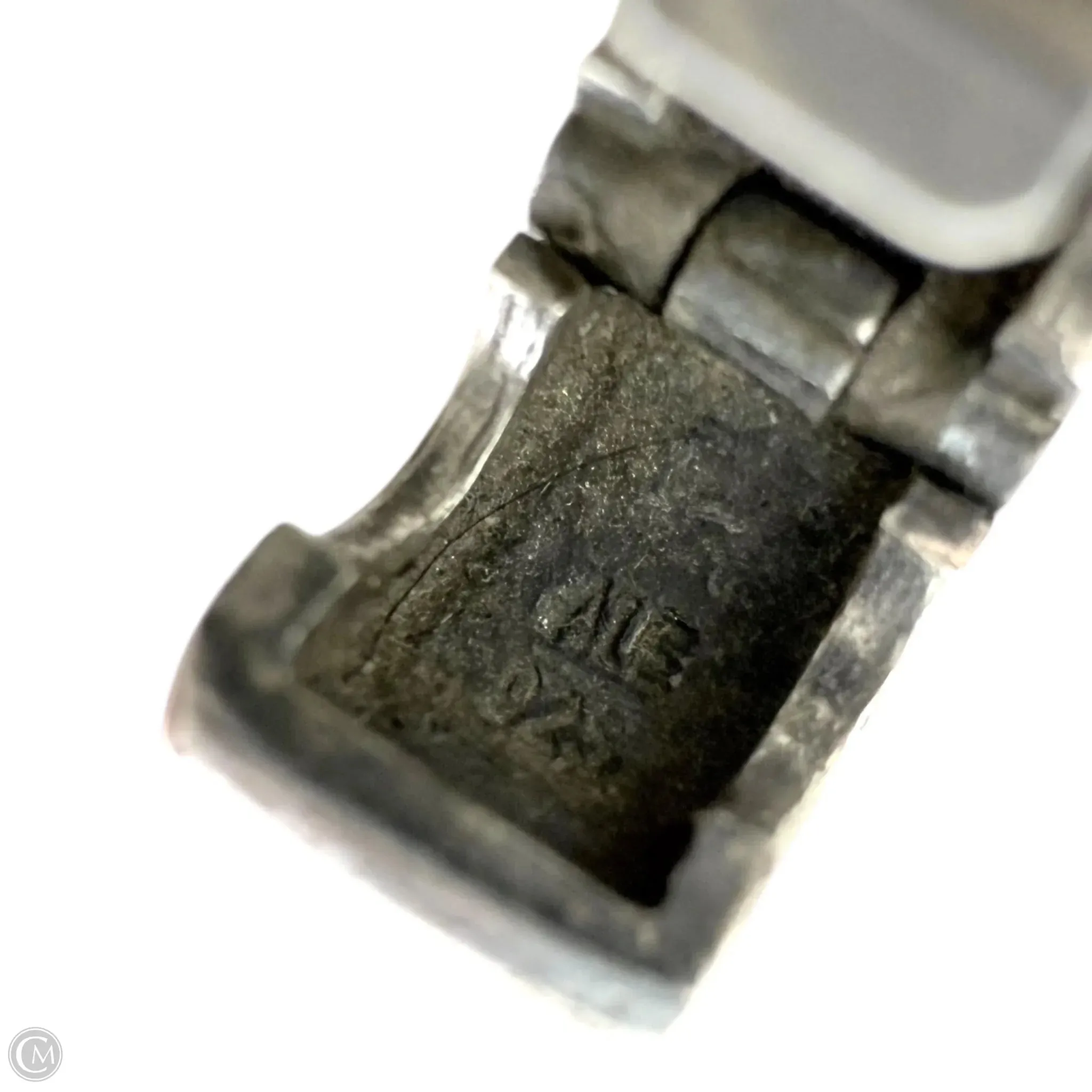 Sterling Silver Hinged Ribbed Clip Bracelet Charm By Pandora