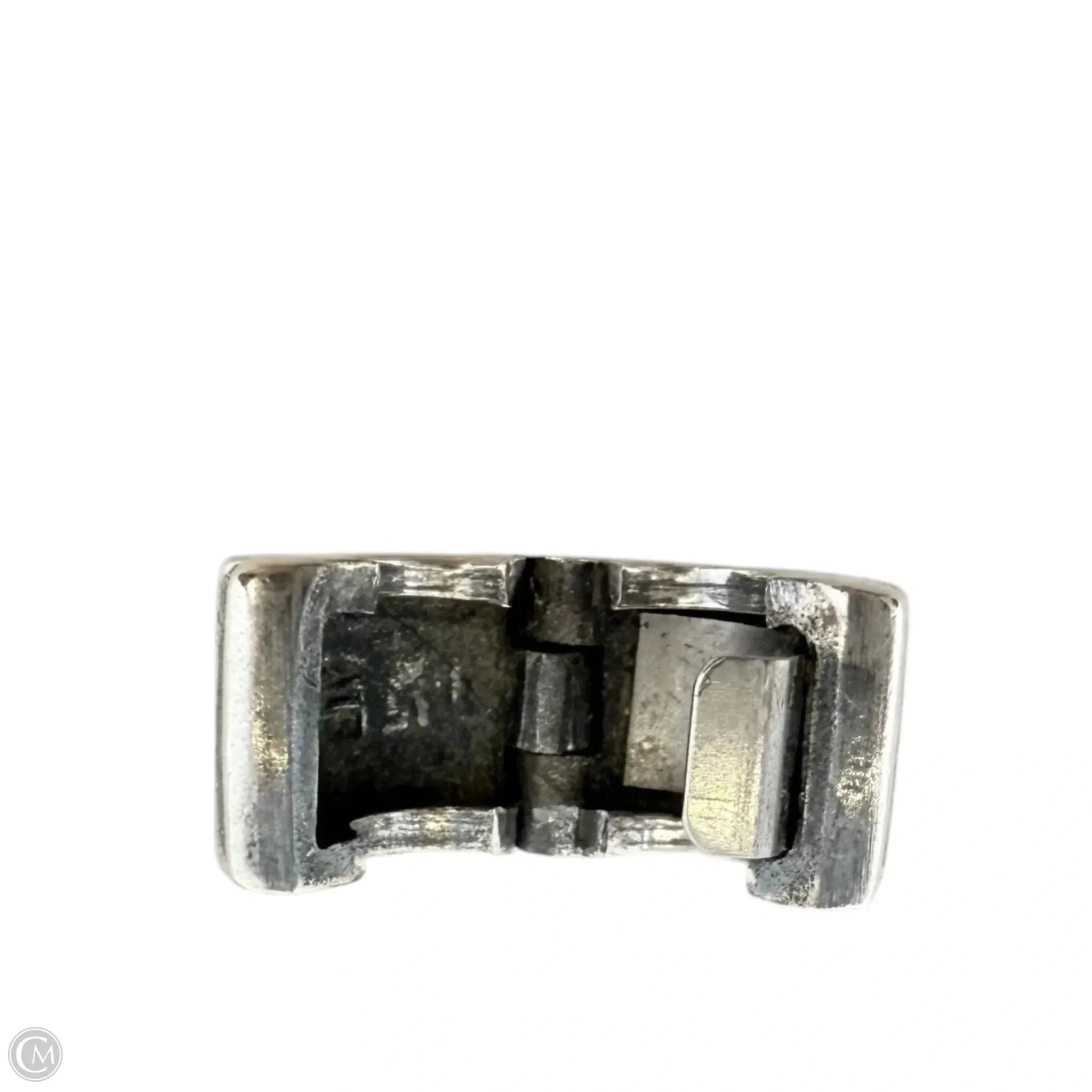 Sterling Silver Hinged Ribbed Clip Bracelet Charm By Pandora