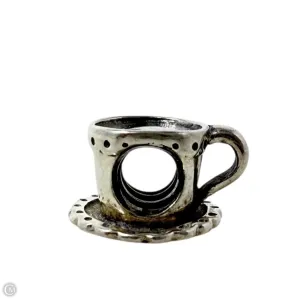 Sterling Silver Teacup & Saucer Bracelet Charm By Pandora