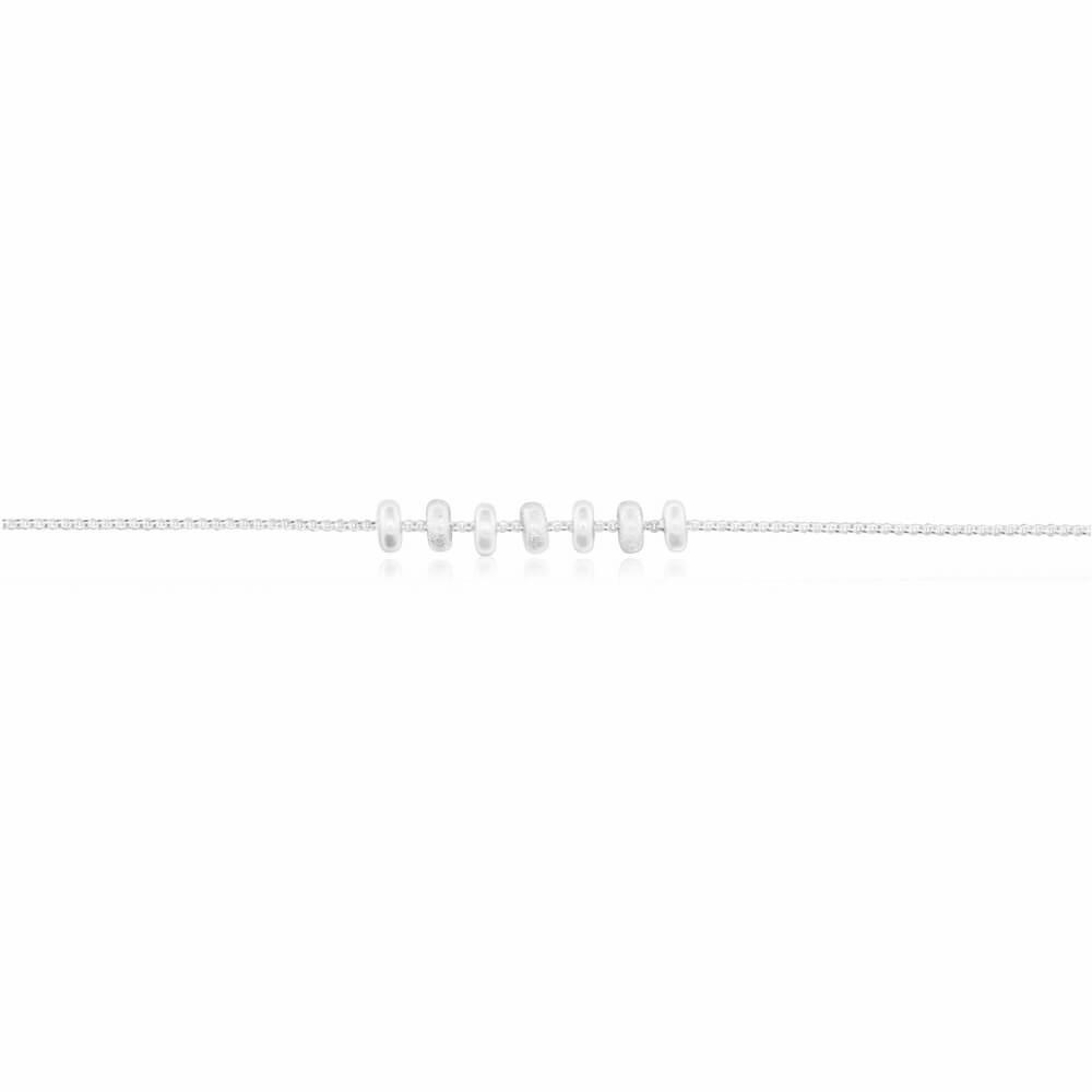 Sterling Silver 7 Rings of Luck Pendant Chain 45cm