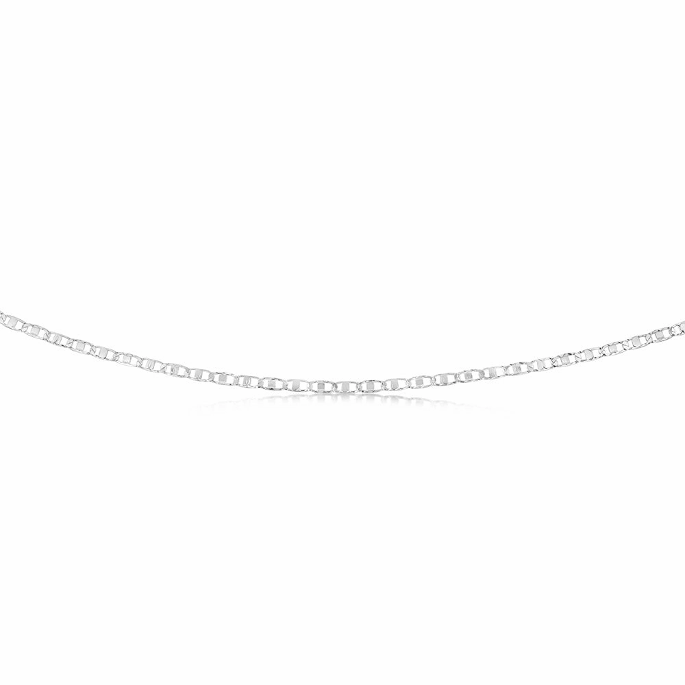 Sterling Silver Anchor 50 Gauge 45cm Chain