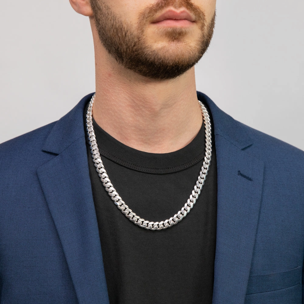 Sterling Silver Curb 280 Gauge 55cm Chain