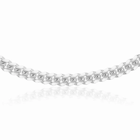 Sterling Silver Curb 350 Gauge 55cm Chain