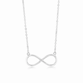 Sterling Silver Infinity Pendant on 40 5cm Chain