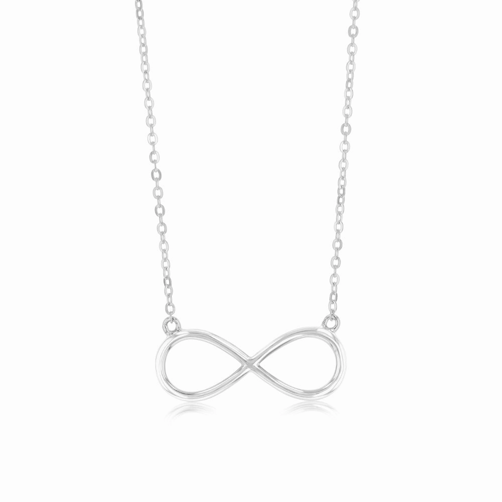 Sterling Silver Infinity Pendant on 40 5cm Chain