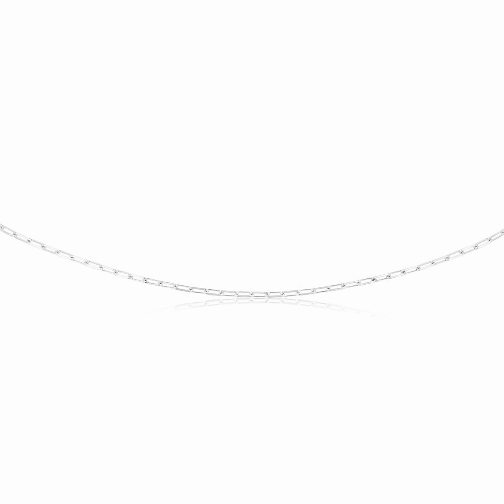 Sterling Silver Paperclip 45cm Chain