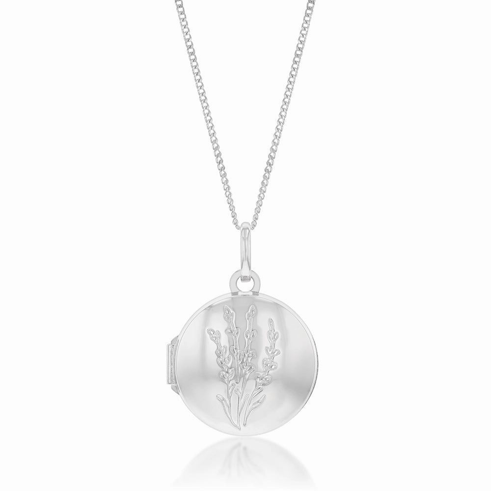 Sterling Silver Round VW Locket Pendant