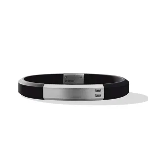Streamline ID Black Rubber Bracelet