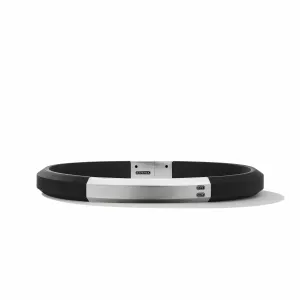 Streamline ID Black Rubber Bracelet