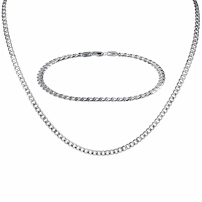 Tesoro Vero Silver Curb Collection