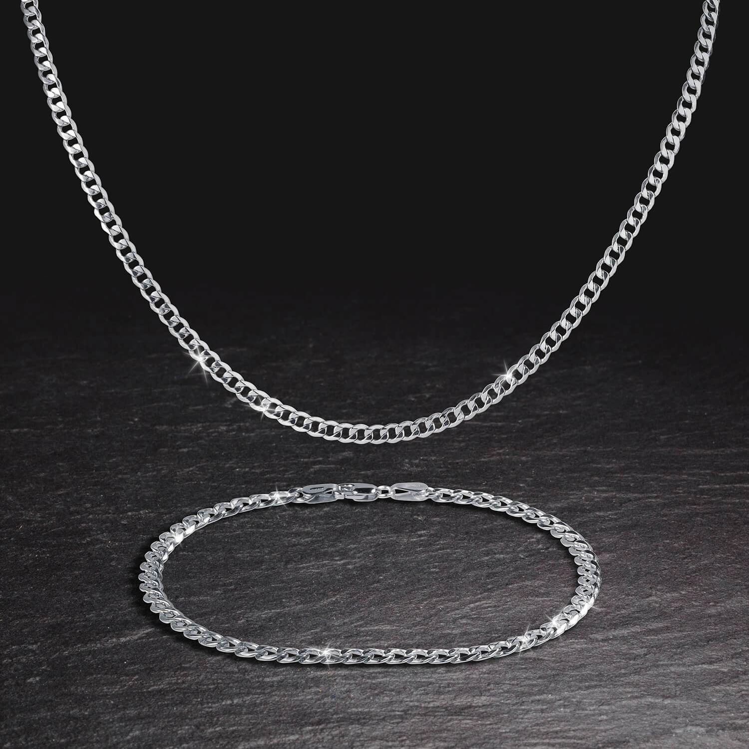 Tesoro Vero Silver Curb Collection