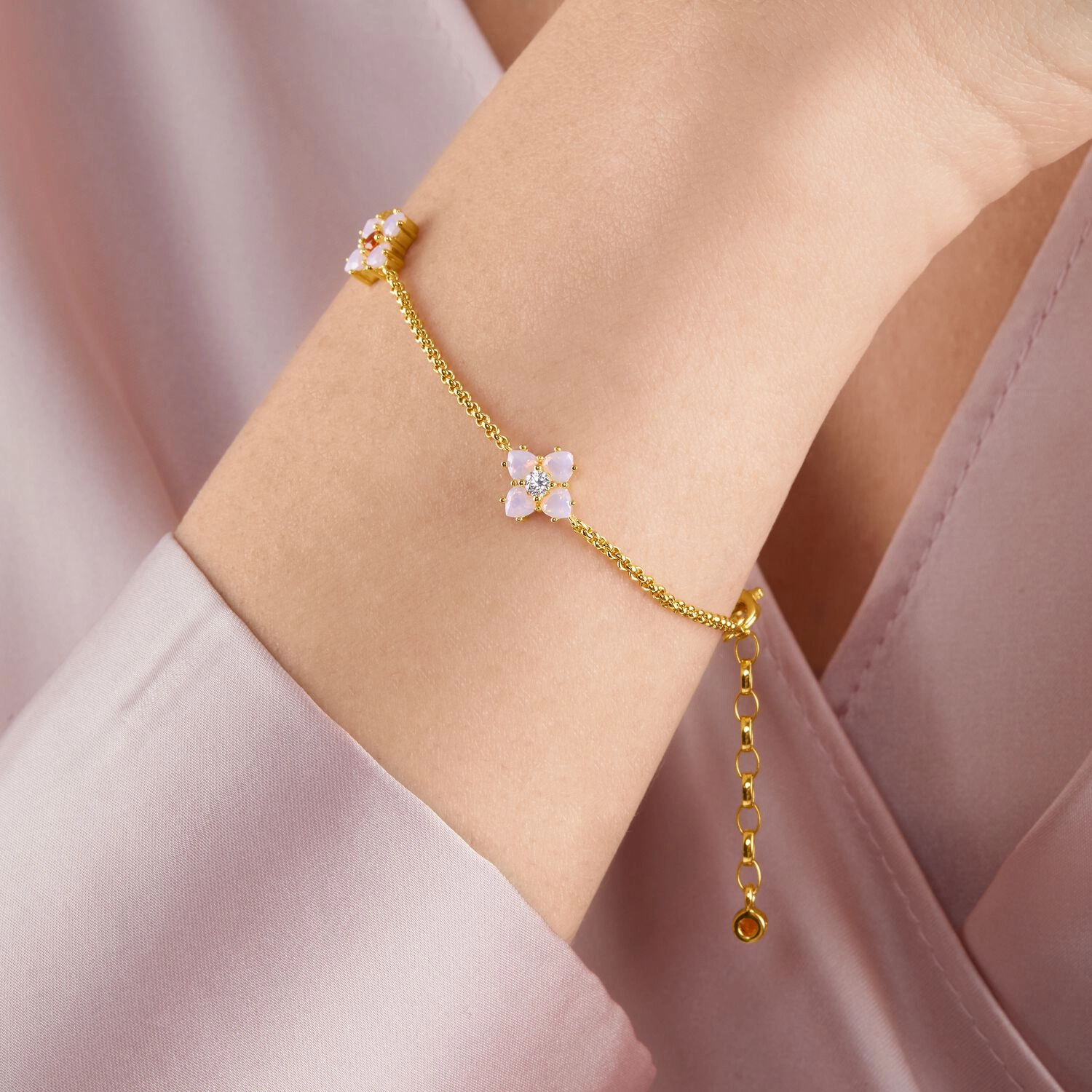 Thomas Sabo Bracelet Flower Gold