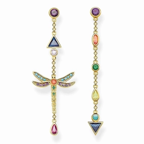 Thomas Sabo Earrings Dragonfly Gold TH2033Y