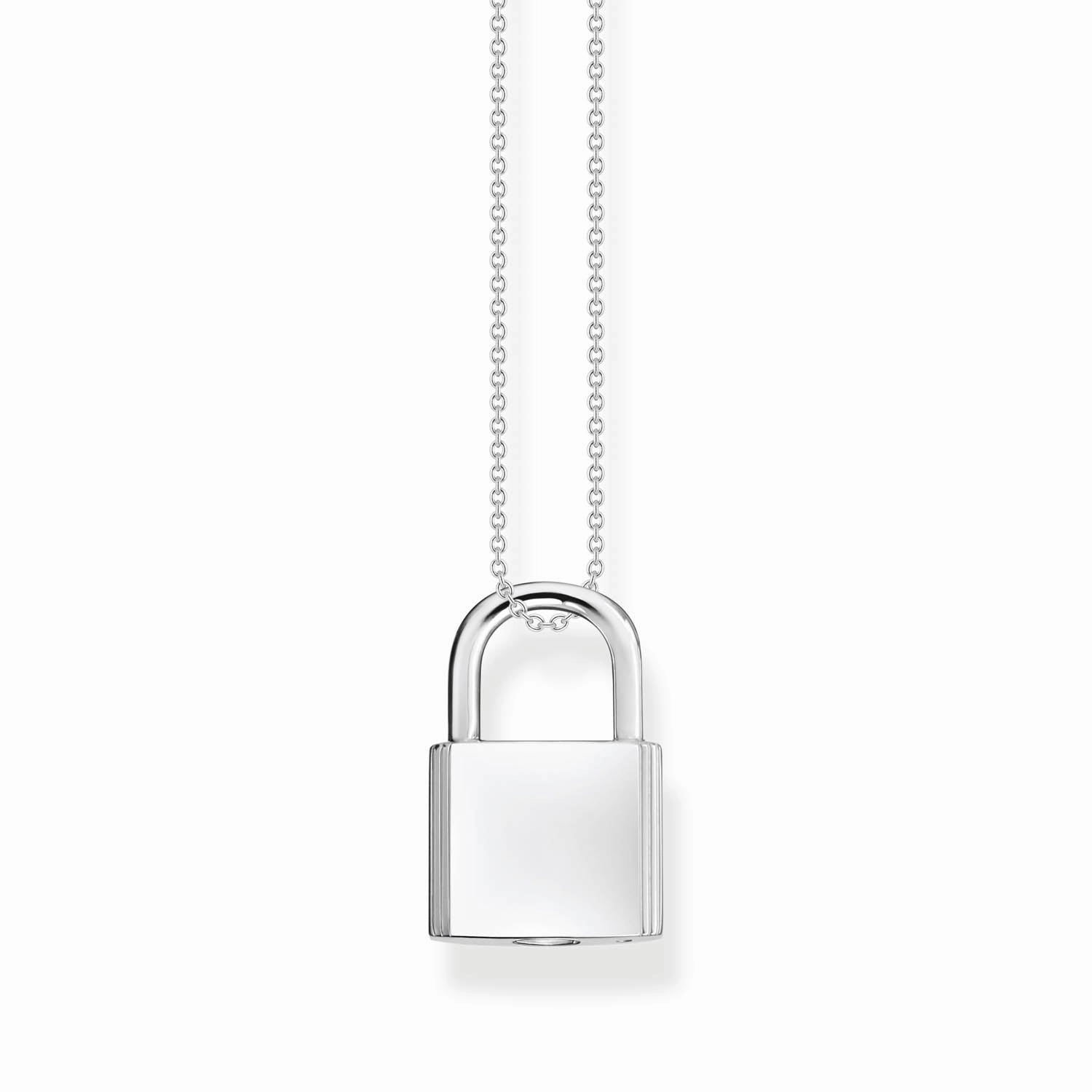 Thomas Sabo Engrav Sterling Silver Padlock on 40-45cm Chain