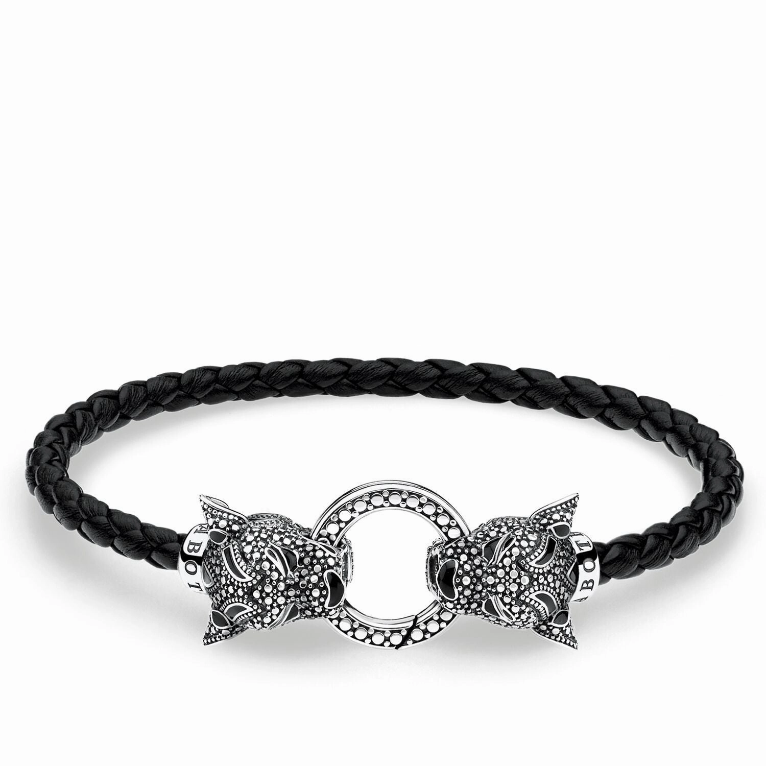 Thomas Sabo Leather Strap Black Cat
