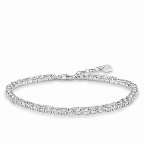 Thomas Sabo Silver Cubic Zirconia Tennis Bracelet