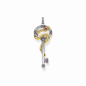 Thomas Sabo Sterling Silver Magic Garden Snake Key Pendant